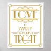 Kunstdeco-liefde voor het stralen van 20 is een mo poster (Voorkant)