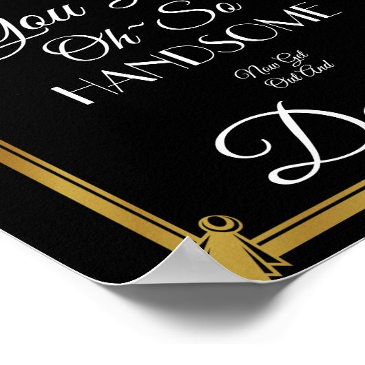 Kunstdeco Mannen badkamer Poster (Hoek)