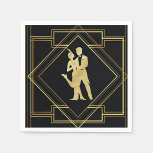 Kunstdeco met twee vlakken servet