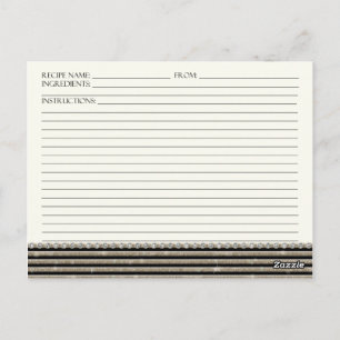 Kunstdeco Moderne horizontale strepe glitter Briefkaart