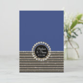 Kunstdeco Moderne horizontale strepe glitter Menu (Staand voorkant)