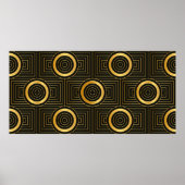 Kunstdeco naadloos  behang poster (Voorkant)