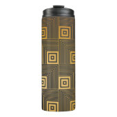 Kunstdeco naadloos  behang thermosbeker (Voorkant)