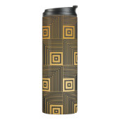 Kunstdeco naadloos behang thermosbeker (Gedraaid links)