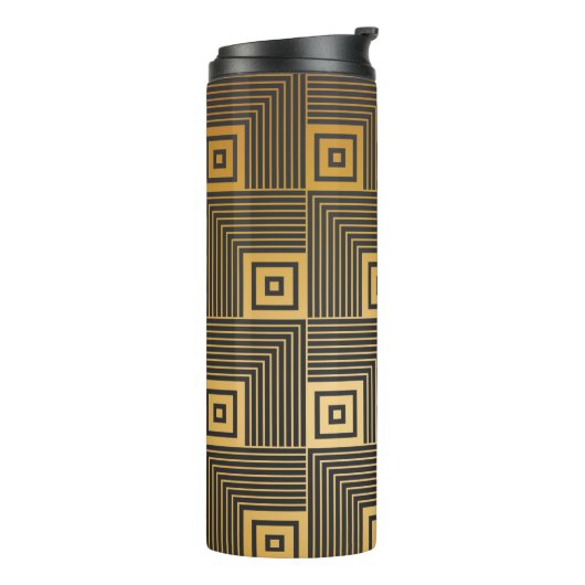 Kunstdeco naadloos  behang thermosbeker (Gedraaid links)