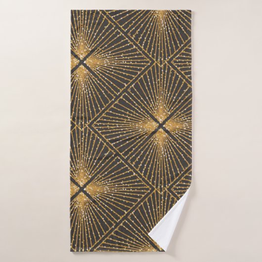 Kunstdeco naadloos geometrisch patroon. Elegant Wa Badhanddoek (Badhanddoek)