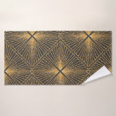Kunstdeco naadloos geometrisch patroon. Elegant Wa Badhanddoek (Badhanddoek)