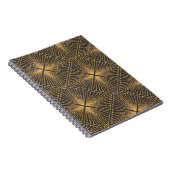 Kunstdeco naadloos geometrisch patroon. Elegant Wa Notitieboek (Rechterzijde)