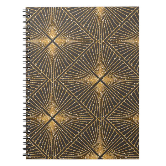 Kunstdeco naadloos geometrisch patroon. Elegant Wa Notitieboek (Voorkant)