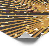 Kunstdeco naadloos geometrisch patroon. Elegant Wa Poster (Hoek)