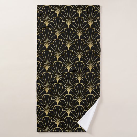 kunstdeco naadloos patroon badhanddoek (Badhanddoek)