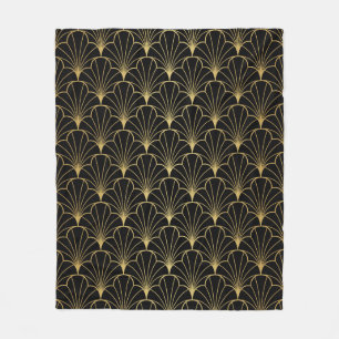 kunstdeco naadloos patroon fleece deken