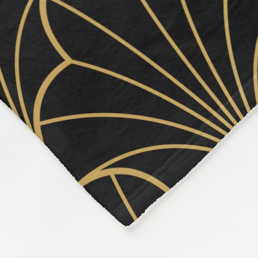  kunstdeco naadloos patroon fleece deken (Hoek)