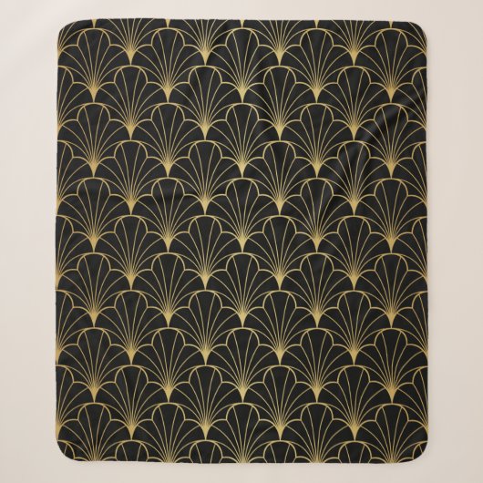 kunstdeco naadloos patroon sherpa deken (Voorkant)