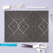 Kunstdeco, nouveau, zilver, zwart, elegant, chic,  tissuepapier (Craft)