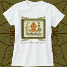 kunstdeco-ontwerp prachtig lederen patroon t-shirt