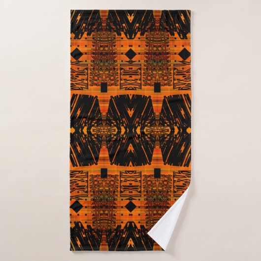 kunstdeco ornamental grafisch patroon, S. 48 Badhanddoek (Badhanddoek)