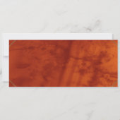 kunstdeco PROM-kaartje, luxe lederen Kaart (Achterkant)