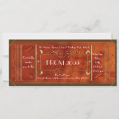 kunstdeco PROM-kaartje, luxe lederen Kaart (Voorkant)