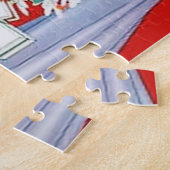 kunstdeco retro  dames kerst legpuzzel (Zijkant)