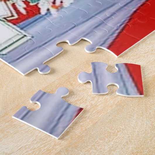 kunstdeco retro  dames kerst legpuzzel (Zijkant)