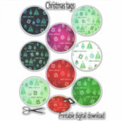 Kunstdeco  retro-stijltekendoos sticker (Voorkant)