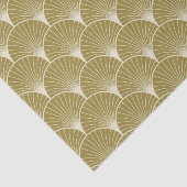 Kunstdeco, scalpoot, patroon, goud, wit, zilver, c tissuepapier (Detail)