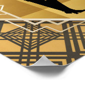 Kunstdeco uit 1920. Flapper. Poster (Hoek)