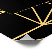 kunstdeco uit de jaren 20 Welkom bij ons trouwbor Poster (Hoek)