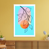 Kunstdeco uit de middelbare eeuw, grote afwerking canvas afdruk (Insitu (Woonkamer))