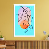 Kunstdeco uit de middelbare eeuw, grote afwerking canvas afdruk (Insitu (Woonkamer))