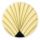 Kunstdeco voor design gele keramische knop (Voorkant)