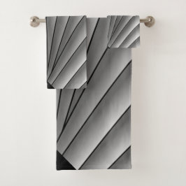 Kunstdeco voor ontwerp grijze handdoekset bad handdoek