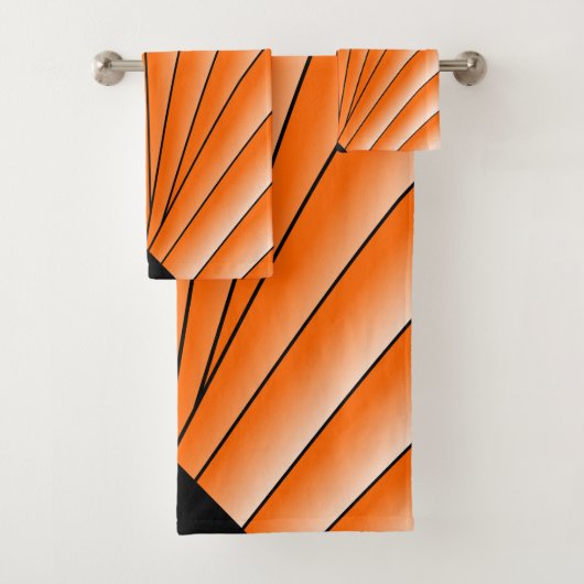 Kunstdeco voor ontwerp Oranje doekset Bad Handdoek (Insitu)