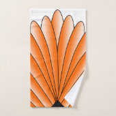 Kunstdeco voor ontwerp Oranje doekset Bad Handdoek (Handdoek)