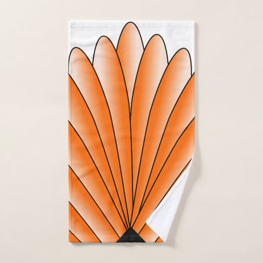 Kunstdeco voor ontwerp Oranje doekset Bad Handdoek (Handdoek)