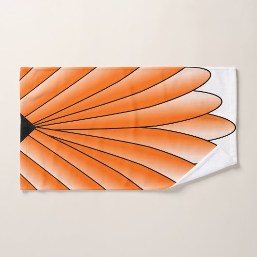 Kunstdeco voor ontwerp Oranje doekset Bad Handdoek (Handdoek)