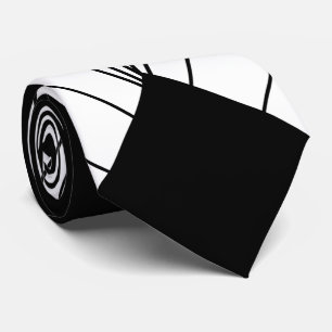 Kunstdeco voor zwart-wit design en witte Stropdas
