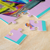 Kunstdeco-vrouwen uit de jaren '30 drukken iets ex legpuzzel (Zijkant)