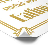 Kunstdeco Wedding Alcohol Bar voor stralen 20 jaar Poster (Hoek)