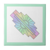 Kunstdeco-zoneelement in zachte pastels tegeltje (Voorkant)