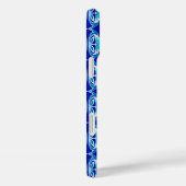 Kunstdecobedachtpatroon - kobalt blauw en wit Case-Mate iPhone case (Achterkant / Rechts)
