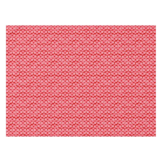 Kunstdecobehangpatroon, donkerrood en roze tafelkleed (Voorkant (Horizontaal))