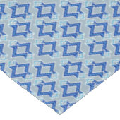 Kunstdecobehangpatroon, grijs / grijs en blauw tafelkleed (Gekanteld)