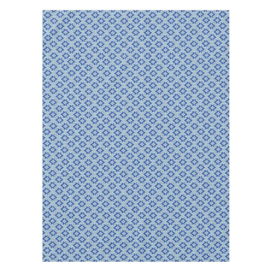 Kunstdecobehangpatroon, grijs / grijs en blauw tafelkleed (Voorkant)