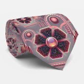 Kunstdecobloem  bloemgeometrisch stropdas (Opgerold)