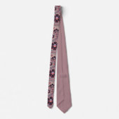 Kunstdecobloem  bloemgeometrisch stropdas (Achterkant)