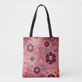 Kunstdecobloem bloemgeometrisch tote bag (Voorkant)