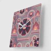 Kunstdecobloem  bloemgeometrisch vierkante klok (Hoek)