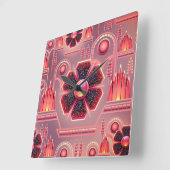 Kunstdecobloem  bloemgeometrisch vierkante klok (Hoek)